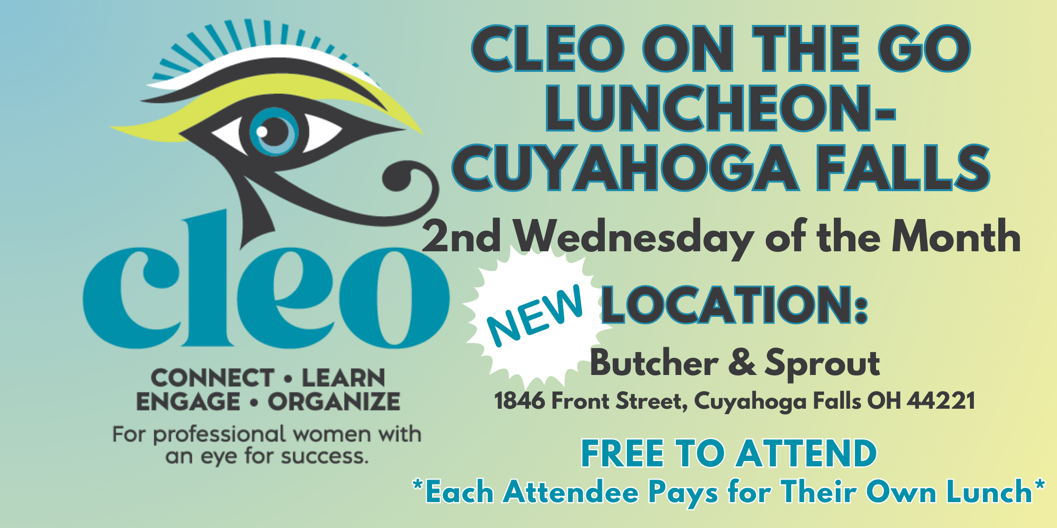 CLEO on the Go Cuyahoga Falls - now at Butcher and Sprout