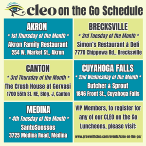 CLEO on the Go Schedule